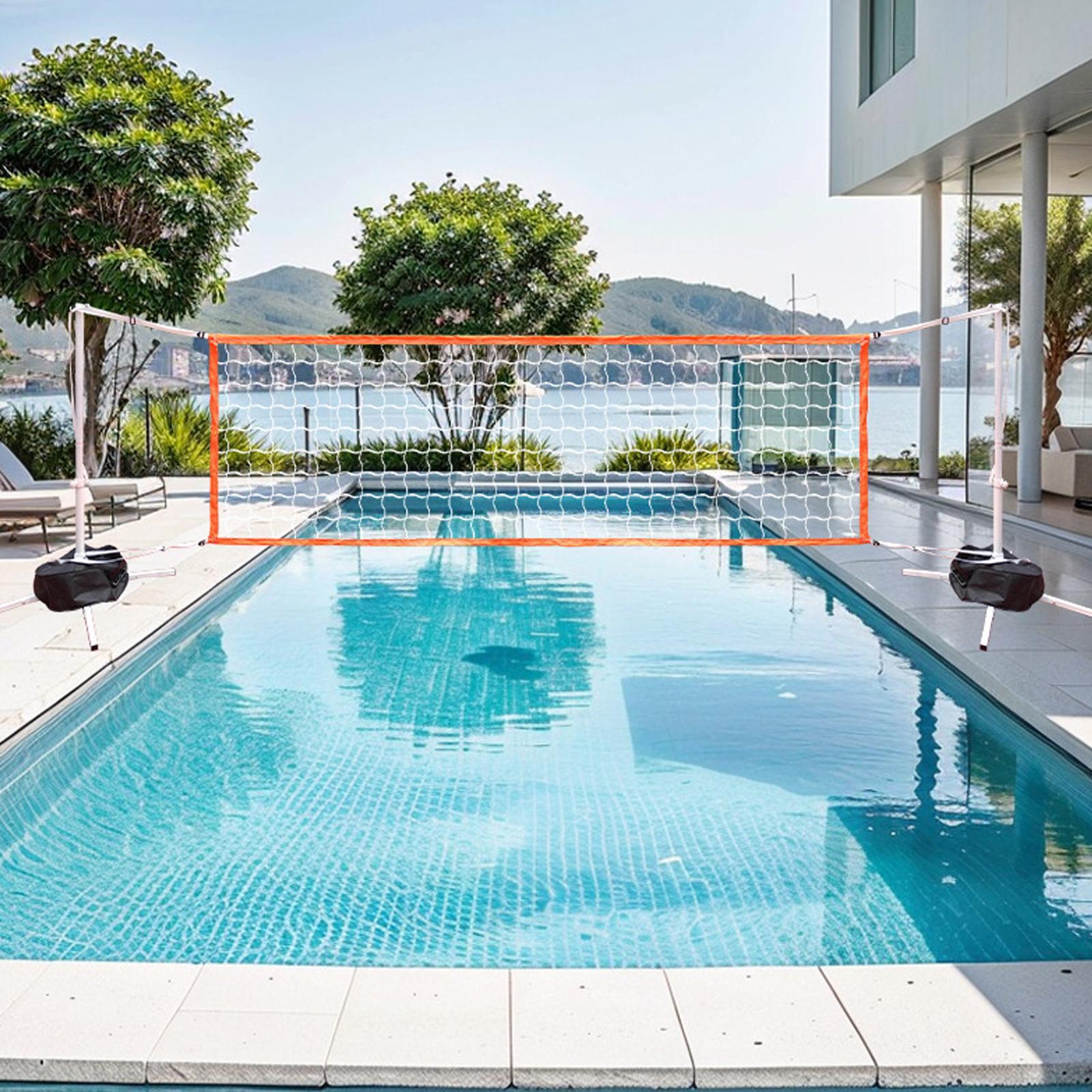 Pool Volleyball Net Adjustable - Aquatic Water Sports บทวิจารณ์และราคา